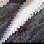 Max Mara draped silk skirt M new, brown