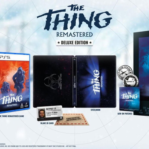 The Thing Remastered Deluxe Steelbook Edition PS5 new, sealed