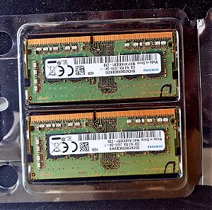 Samsung 16GB (2x8GB) DDR4 RAM με Ταχύτητα 2666 για Laptop (M471A1K43CB1-CTD)