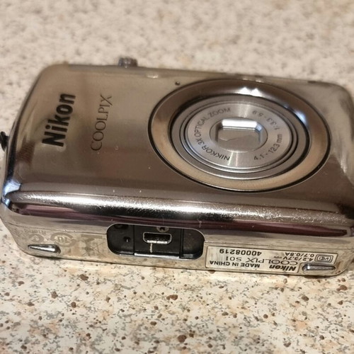 Nikon Coolpix S01 camera used, 10MP, 3x optical zoom