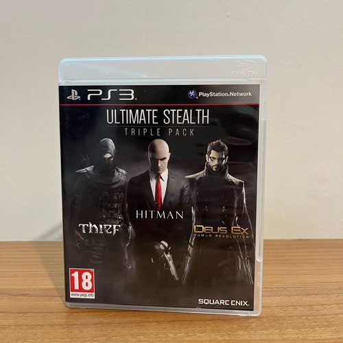 PS3 Ultimate Stealth Triple Pack used with Thief, Hitman Absolution, Deus Ex