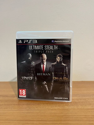 PS3 Ultimate Stealth Triple Pack used with Thief, Hitman Absolution, Deus Ex