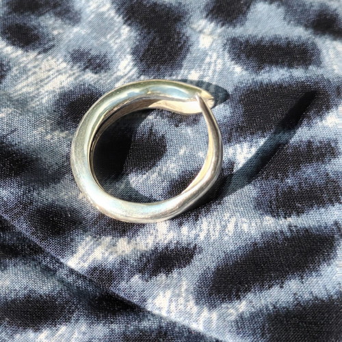 Horn silver ring 925