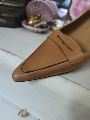Kalogirou vintage leather pumps size 41.5-42 camel color used