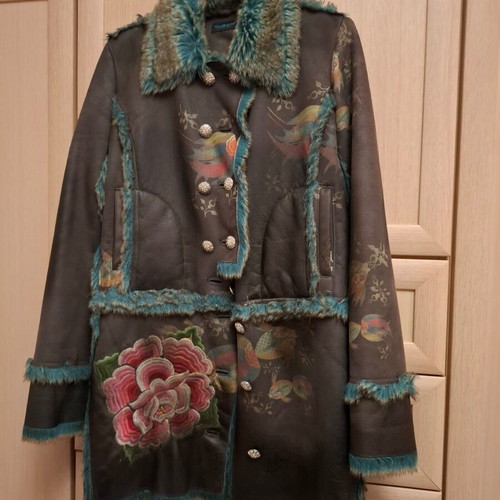 Custo Barcelona coat like new, size M, blue and brown