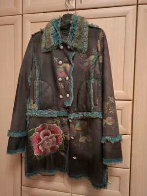 Custo Barcelona coat like new, size M, blue and brown