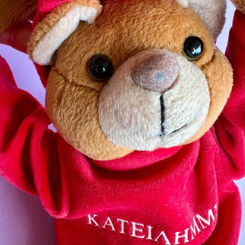 Vintage teddy bear for room door like new