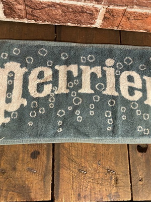 Perrier bar towel used, old