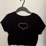 Crop top black like new