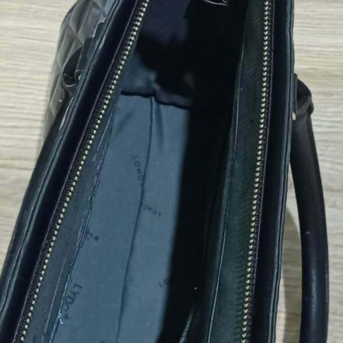 Lydc London tote bag used, black and gray ombre effect
