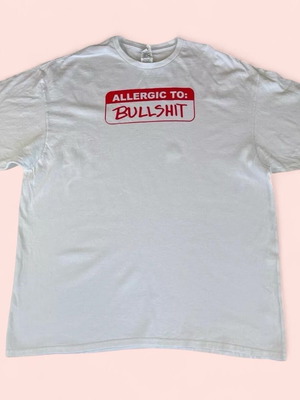 Vintage Delta Pro Allergic to Bullshit white T shirt size 2XL like new