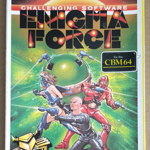Enigma Force (Beyond Software) Commodore Cassette like new, Big Box