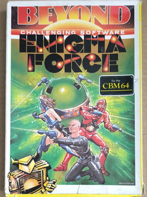 Enigma Force (Beyond Software) Commodore Cassette like new, Big Box
