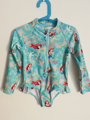 Ariel Disney Princess One-Piece Swimsuit used, size 5-6
