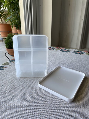 Plastic Storage Box with 6 Compartments like new