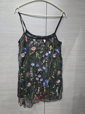 Women's transparent top Tenezis like new, black, one size