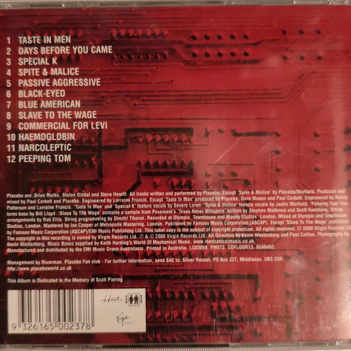 Placebo Black Market Music CD used