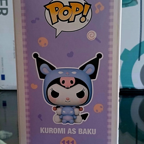 Funko Pop! Kuromi as Baku Flocked vinyl figure new, limited edition