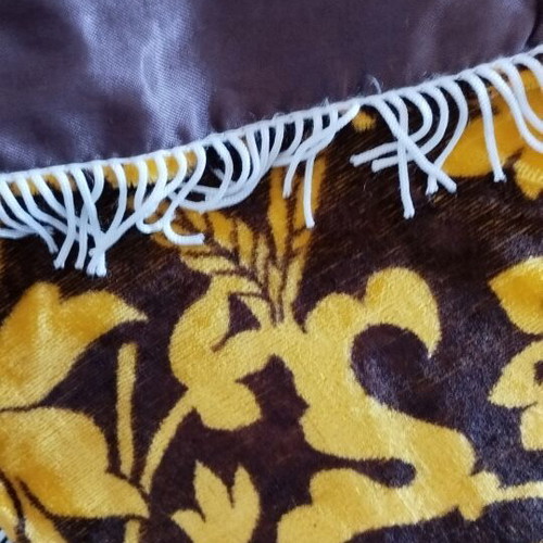 Velvet vintage pillowcases set like new, 50 years old from India