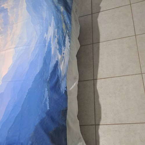 Duvet cover with sky design 160x200 polyester new
