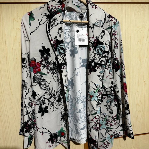 BSB Jacket new, white with multicolor patterns, size 40 (M)