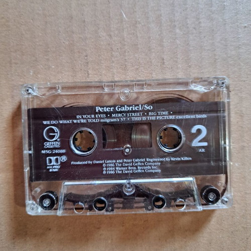 Peter Gabriel So cassette album club edition like new