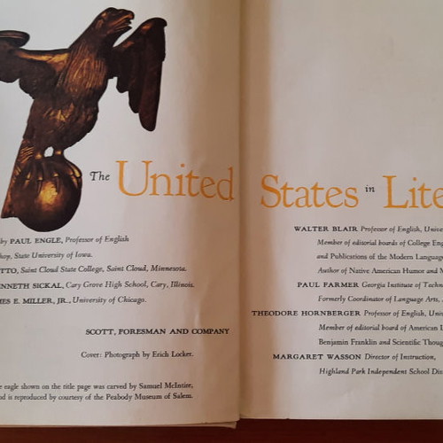 The United States in literature used book, 1968 edition