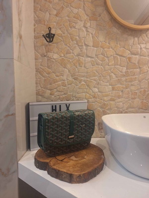 Goyard Belvedere PM Bag new, green shoulder bag