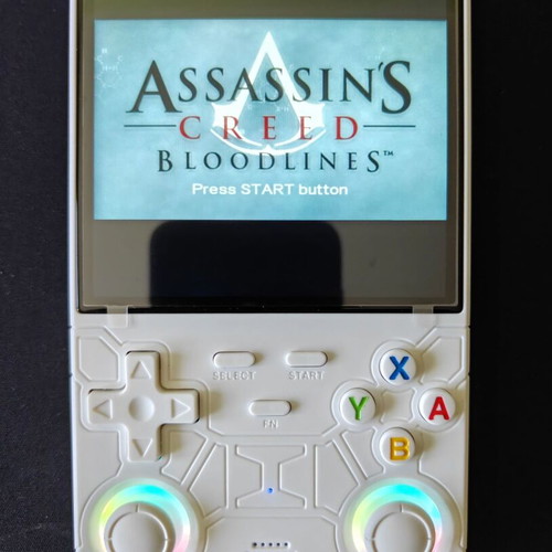 Original R36 Ultra retro handheld game console, 4.0-inch, white, 128GB, 22,000 games