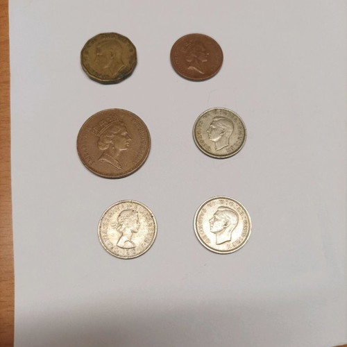 Great Britain Coins Used, Lot of 38 Pieces