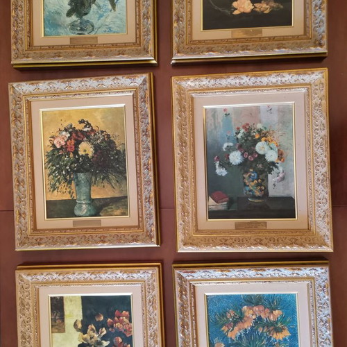 Collectible paintings The flowers of the Impressionists new, set of 6