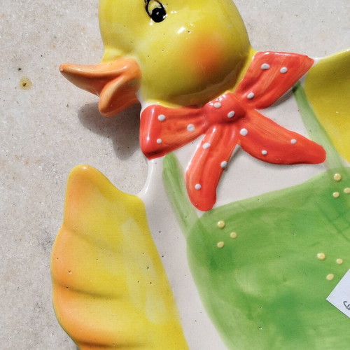 Easter porcelain egg holder new with canary design