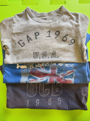 Σετ 3 tshirts Zara, Benetton & Gap μεταχειρισμένα για αγόρι 4-5 ετών