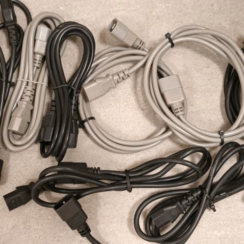 Power cables used for UPS connection, pack of 7 pieces