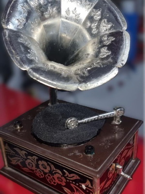 Vintage decorative gramophone from the 60s like new