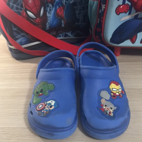 Avengers Marvel kids clogs, size 29, blue, Zara