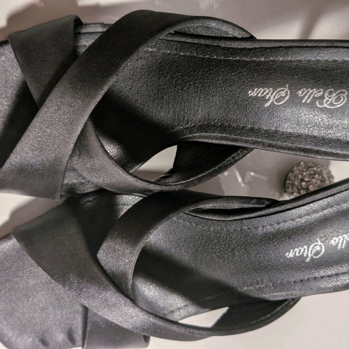 Sante evening sandals new, size 37-38, black