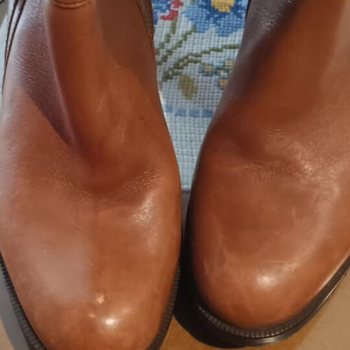 Zara leather boots like new, brown, size 38