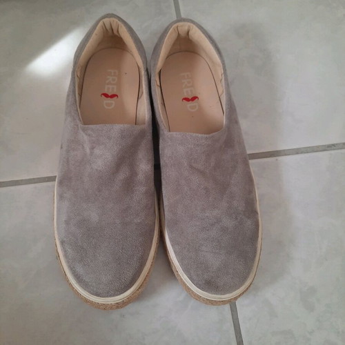 Loafer light gray like new, size 38