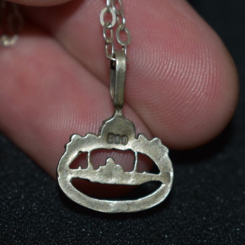 Silver U-Boat German Navy pendant used, silver 800