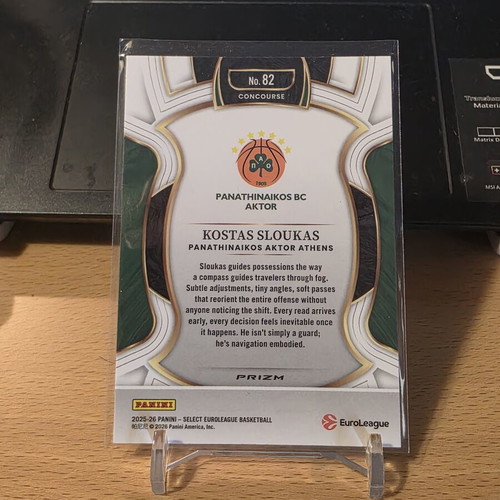 Kostas Sloukas Concourse Red Cracked Ice Card like new