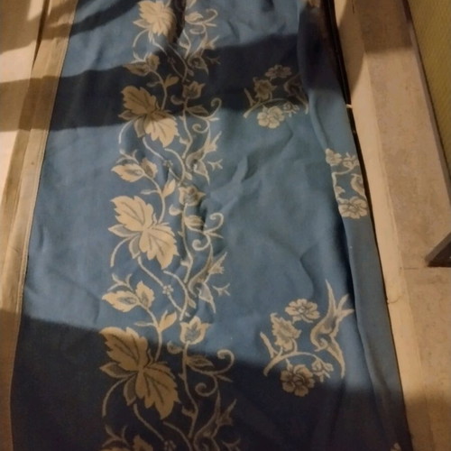 Vintage double-sided wool blanket like new, traditional