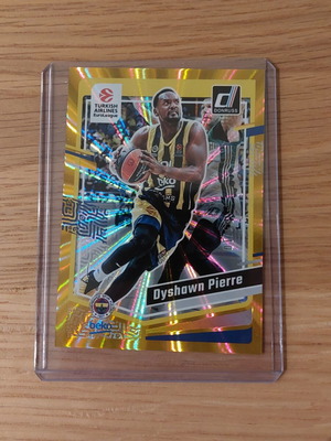 Dyshawn Pierre Gold Lazer 05/10 card Fenerbahce Donruss Euroleague 2023-24 like new