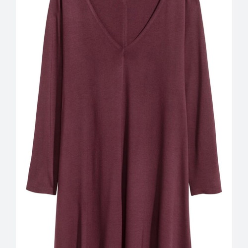 H&M cotton dress like new, size S, purple