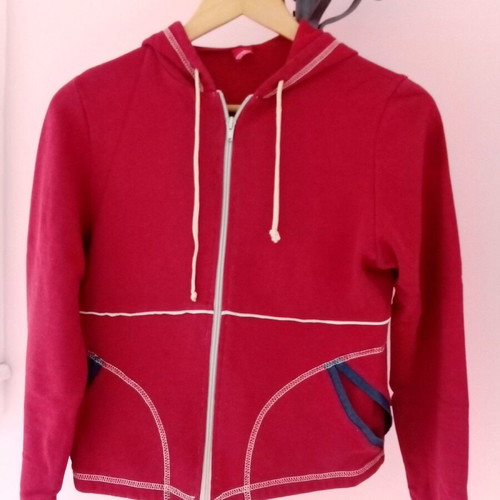 Women's hoodie sweatshirt jacket used, size medium