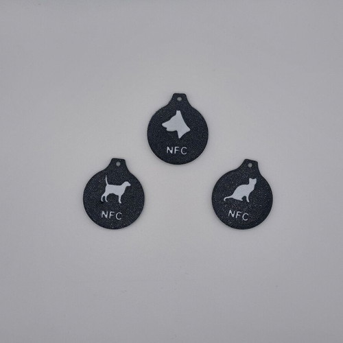 NFC pet tag made to order, customizable
