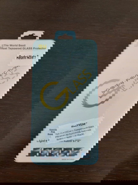 Τζαμάκι προστασίας για Xiaomi Redmi Note 7 black