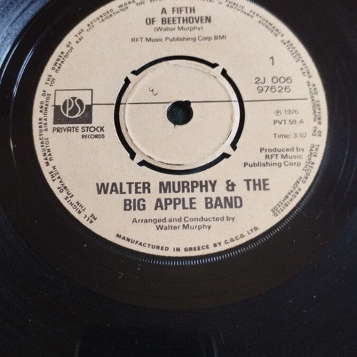 Walter Murphy & The Big Apple Band A Fifth Of Beethoven 7" single used