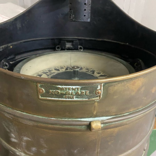 Authentic nautical compass used