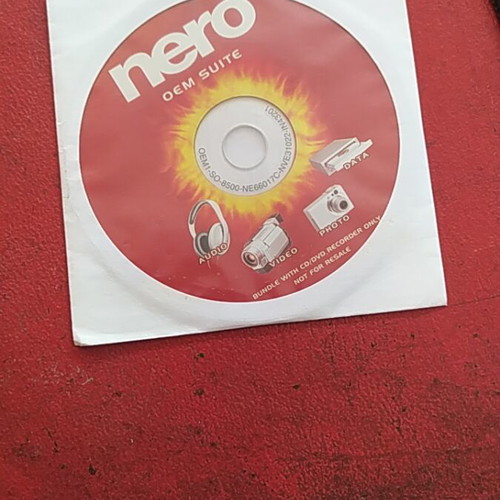 Nero Suite 6 software like new, optical disc recording CD